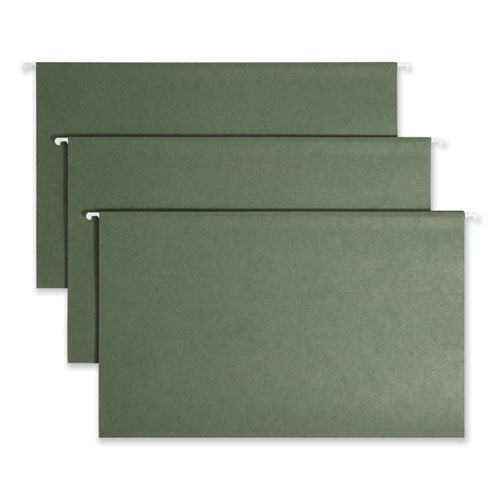 Smead™ Hanging Folders, Legal Size, 1/5-Cut Tabs, Standard Green, 25/Box