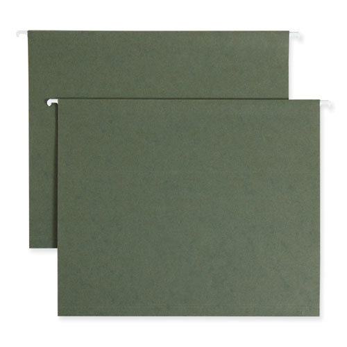 Smead™ Box Bottom Hanging File Folders, 1" Capacity, Letter Size, Standard Green, 25/Box