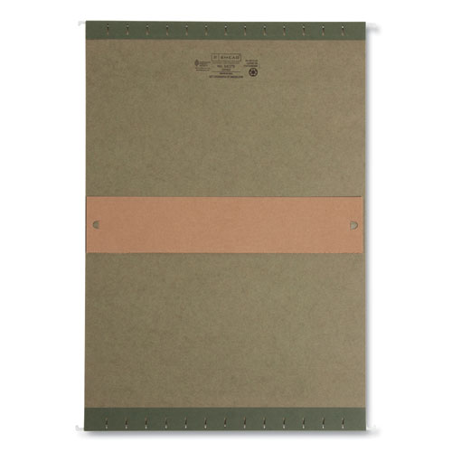 Image of Smead™ Box Bottom Hanging File Folders, 3" Capacity, Legal Size, Standard Green, 25/Box