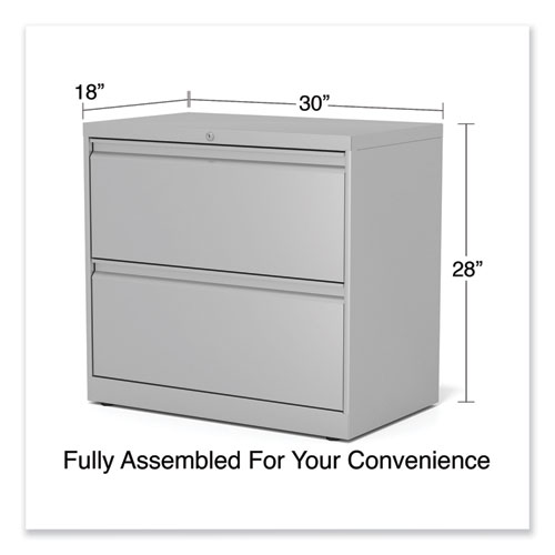 Image of Alera® Lateral File, 2 Legal/Letter-Size File Drawers, Light Gray, 36" X 18.63" X 28"