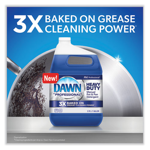 Image of Dawn® Professional Heavy-Duty Manual Pot/Pan Dish Detergent, Original Scent, 1 Gal Bottle, 4/Carton