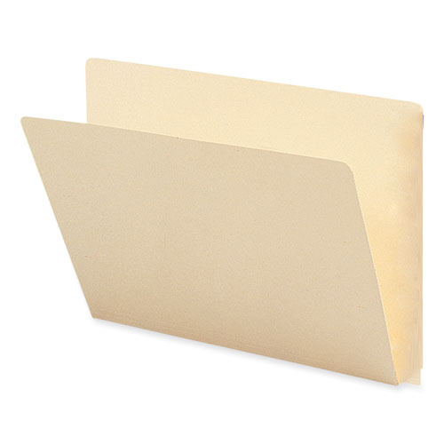 Smead™ Extended End Tab Manila Folders, Straight Tabs, Letter Size, 0.75" Expansion, Manila, 100/Box