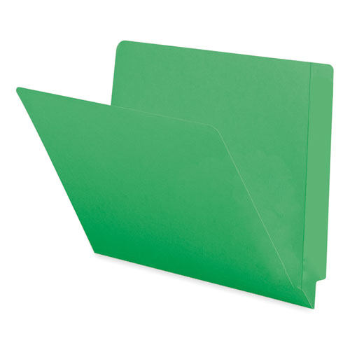 Shelf-Master Reinforced End Tab Colored Folders, Straight Tabs, Letter  Size, 0.75 Expansion, Green, 100/Box - mastersupplyonline