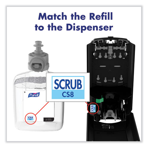 Image of Purell® Waterless Surgical Scrub Gel Hand Sanitizer, 1,200 Ml Refill Bottle, Fragrance-Free, For Cs-8 Dispenser, 2/Carton