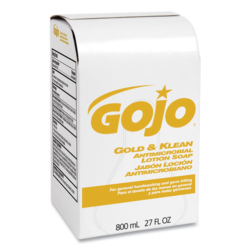 Image of Gojo® Gold And Klean Lotion Soap Bag-In-Box Dispenser Refill, Floral Balsam, 800 Ml