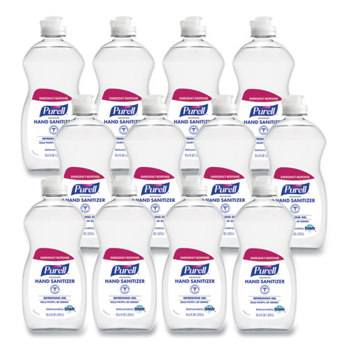 Purell® Advanced Gel Hand Sanitizer, Clean Scent, 12.6 Oz Squeeze Bottle, Clean Scent, 12/Carton