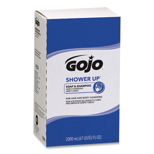 Image of Gojo® Shower Up Soap And Shampoo, Pleasant Scent, 2,000 Ml Refill, 4/Carton