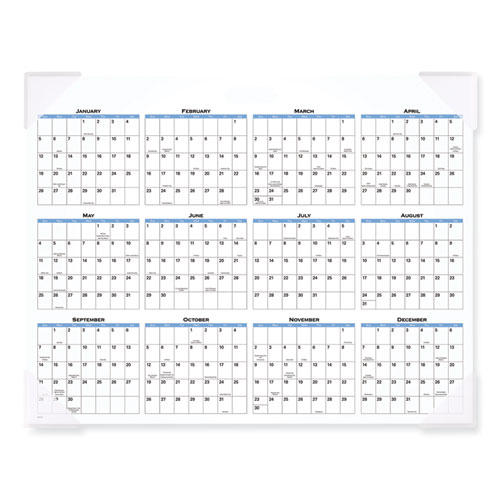 Landscape Panoramic Desk Pad, Landscapes Photography, 22 x 17, White Sheets, Clear Corners, 12-Month (Jan to Dec): 2024