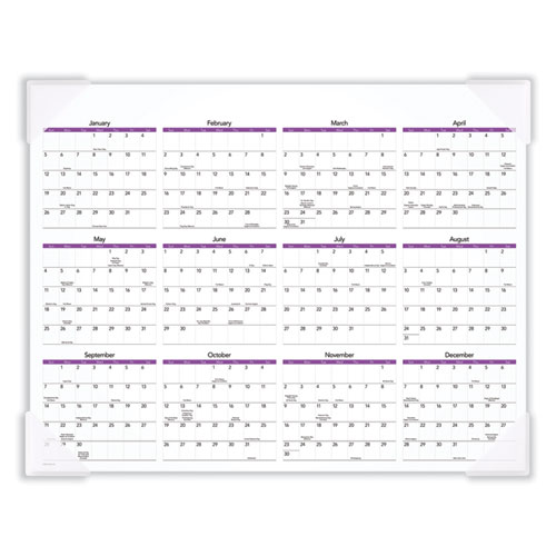 Image of At-A-Glance® Puppies Monthly Desk Pad Calendar, Puppies Photography, 22 X 17, White Sheets, Clear Corners, 12-Month (Jan To Dec): 2024