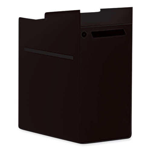 Radii Console Hinged Undermount File Cabinet, 1 Legal/Letter-Size File Drawer, Flint, 10" x 15" x 16"