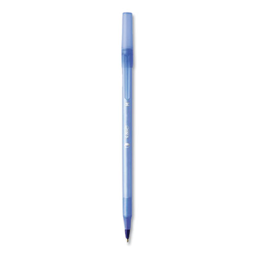 Image of Bic® Prevaguard Ballpoint Pen, Stick, Medium 1 Mm, Blue Ink, Translucent Blue Barrel, 60/Pack