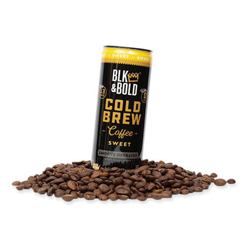 Smoove Operator Unsweet Cold Brew Coffee, 8 oz Can, 12/Box