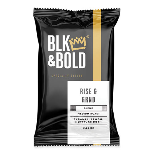 Blk & Bold® Rise And Grnd Coffee Fraction Packs, 2.25 Oz, 42/Carton