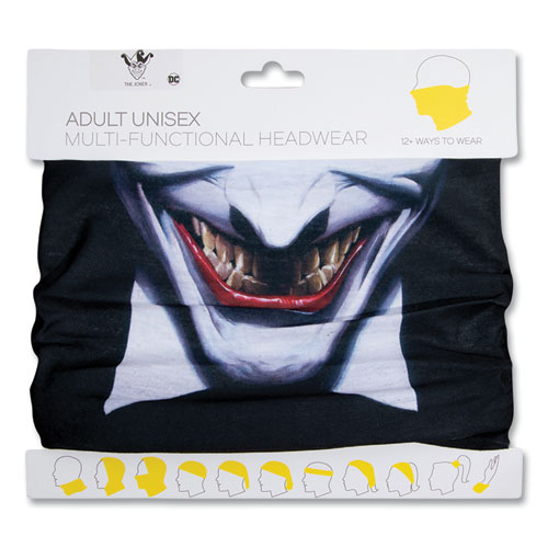 Gaiter Face Mask, Batman Joker Print, Polyester, Adult