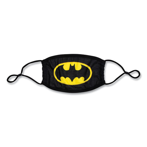 Bioworld® Cloth Face Mask, Batman Logo Print, Cotton/Polyester/Spandex, Adult