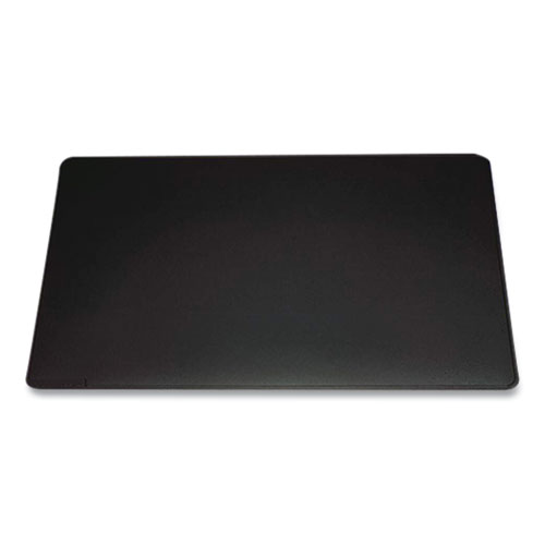 Durable® Anti-Slip Contoured Edge Pvc Desk Pad, 20.5 X 25.5, Black