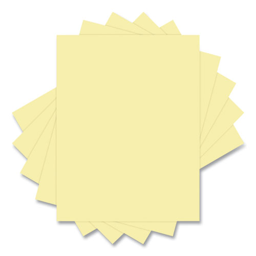 30% Recycled Colored Paper, 20 lb Bond Weight, 8.5 x 11, Canary, 500/Ream