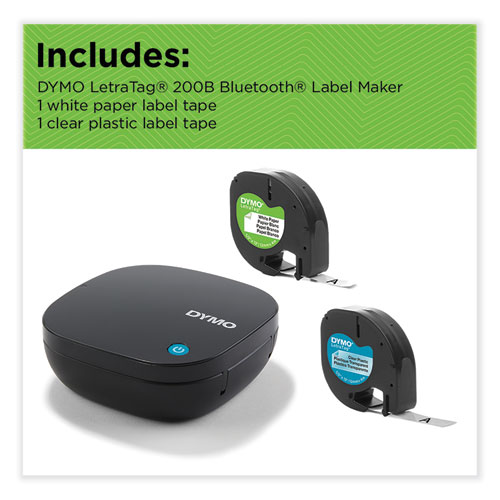 Image of Dymo® Letratag 200B Portable Thermal Bluetooth Label Maker, 1.77 X 4.72 X 4.72