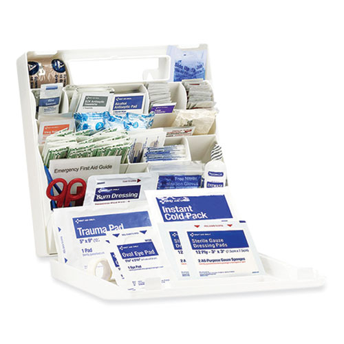 Image of First Aid Only™ Ansi 2021 First Aid Kit For 50 People, 184 Pieces, Plastic Case