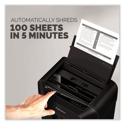 AutoMax 100MA Micro-Cut Shredder, 100 Auto/ 10 Manual Sheet Capacity