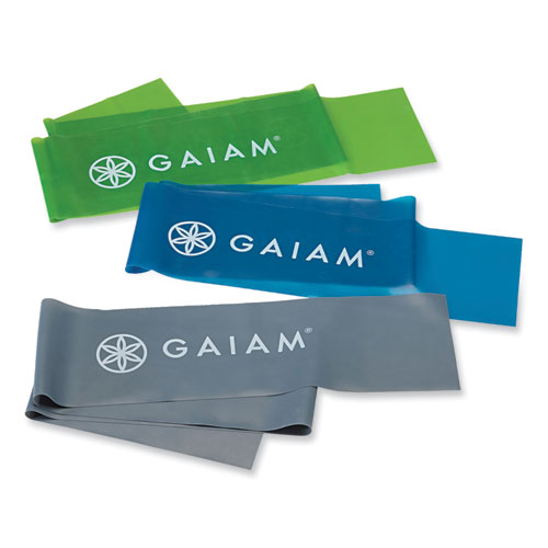 Image of Restore By Gaiam® Strength And Flexibility Kit, Light/Medium/Heavy Resistance Bands, 60" Long