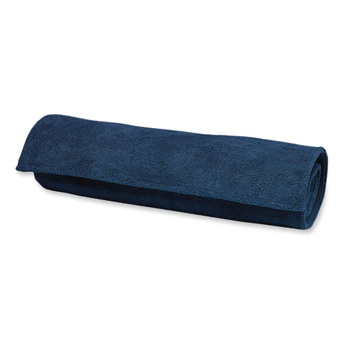 Estate Blue and Red Yoga Mat Towel, 24 x 68