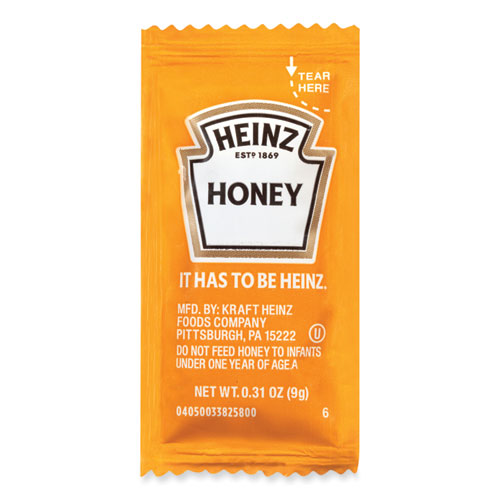Single Serve Honey, 0.31 oz Individually Wrapped, 200/Carton