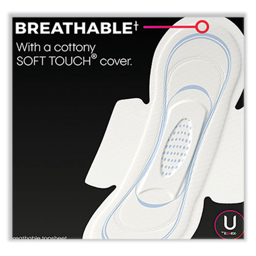 Image of Kotex® U By Kotex Security Regular Ultrathin Pad With Wings, Unscented, 36/Pack