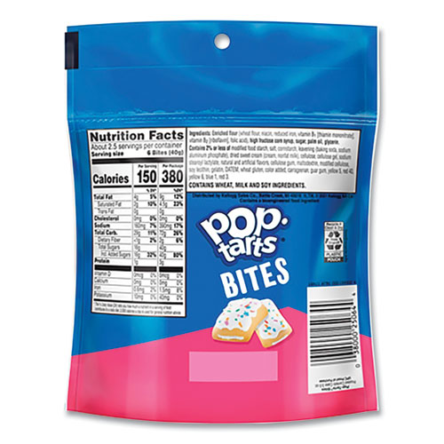 Image of Kellogg'S® Pop Tarts Bites, Confetti Cake, 3.5 Oz Bag, 6/Carton