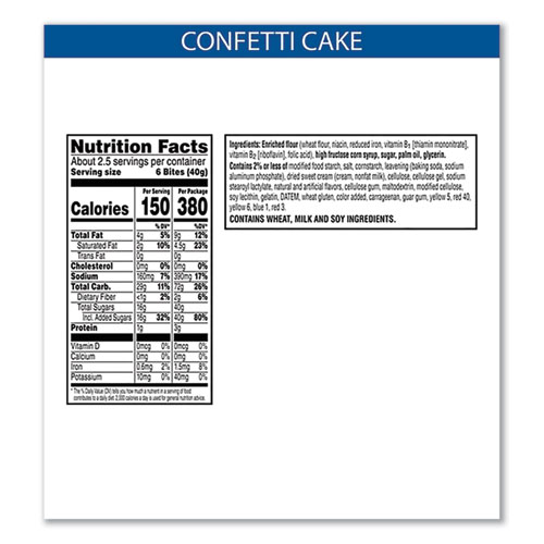 Image of Kellogg'S® Pop Tarts Bites, Confetti Cake, 3.5 Oz Bag, 6/Carton