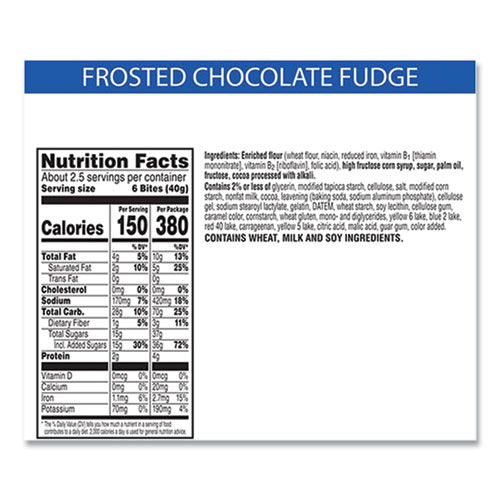 Image of Kellogg'S® Pop Tarts Bites, Frosted Chocolatey Fudge, 3.5 Oz Bag, 6/Carton