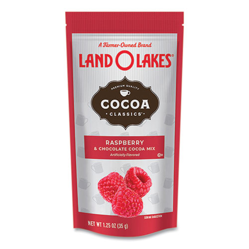Cocoa Classics Raspberry and Chocolate Hot Cocoa Mix, 1.25 oz Packet, 72/Carton