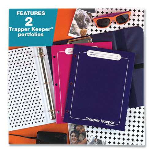 Trapper Keeper 3-Ring Pocket Binder, 1" Capacity, 11.25 x 12.19, Animal