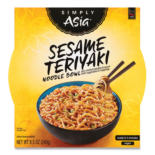 Mccormick® Simply Asia Sesame Teriyaki Noodle Bowl, 8.5 Oz, 6/Carton