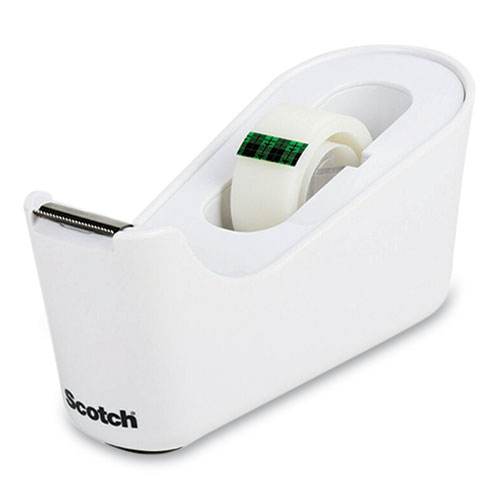 Scotch® C18 Desktop Dispenser, 1" Core, White