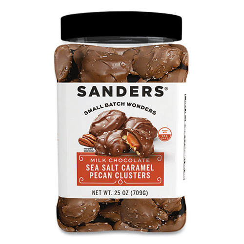 Image of Sanders® Small Batch Wonders Sea Salt Caramel Pecan Clusters, 25 Oz Tub