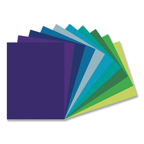 Image of Pacon® Tru-Ray Construction Paper, 76 Lb Text Weight, 9 X 12, Cool Assorted Colors, 150/Pack