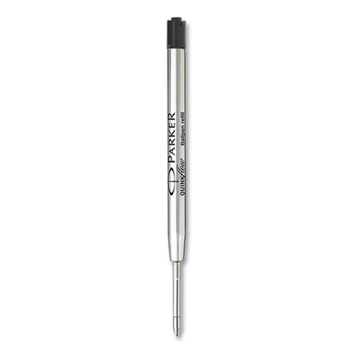 Quinkflow Refill for Parker Ballpoint Pen, Medium Tip, Black Ink, 3/Pack