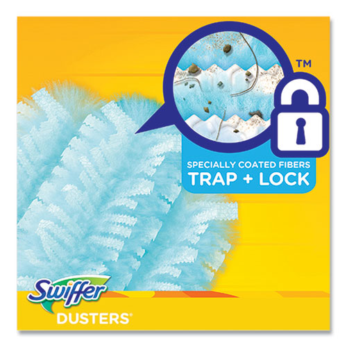 Image of Swiffer® Dusters Refill, Dust Lock Fiber, Blue, Gain Original Scent, 10/Pack