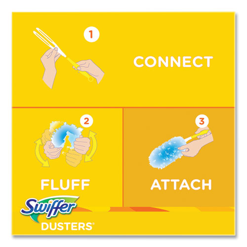 Image of Swiffer® Dusters Refill, Dust Lock Fiber, Blue, Gain Original Scent, 10/Pack