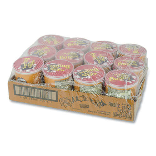 Pringles® Grab & Go Cheddar Cheese Crisps, 1.4 oz Can, 12 Carton