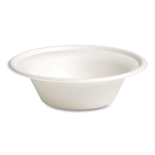 Image of Perk™ Pfas-Free Compostable Bagasse Bowls, 12 Oz, White, 125/Pack