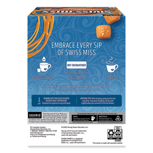 Image of Swiss Miss® Salted Caramel Hot Cocoa K-Cups, 22/Box
