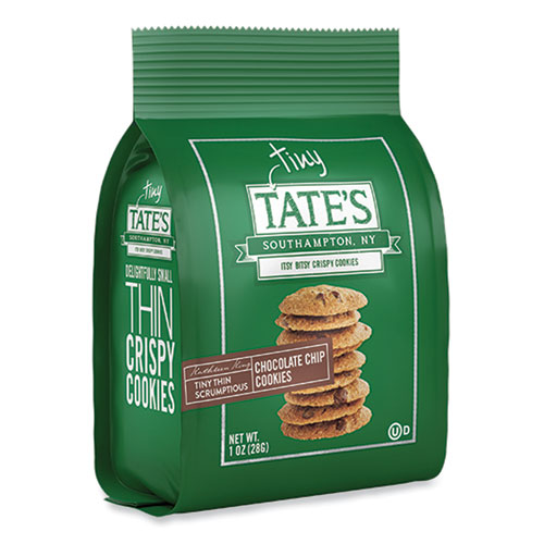 Tiny Tate's Chocolate Chip Cookies, 1 oz Pack, 24/Carton