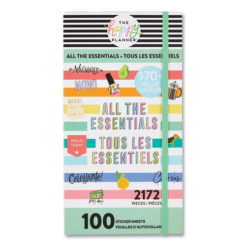 The Happy Planner® All the Essentials Mega Value Pack Stickers, Productivity  Theme, 2,172 Stickers