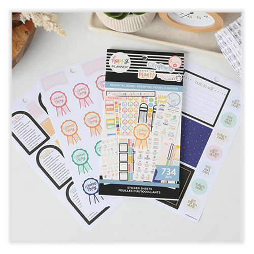 Essentials Home Classic Stickers, Productivity Theme, 734 Stickers