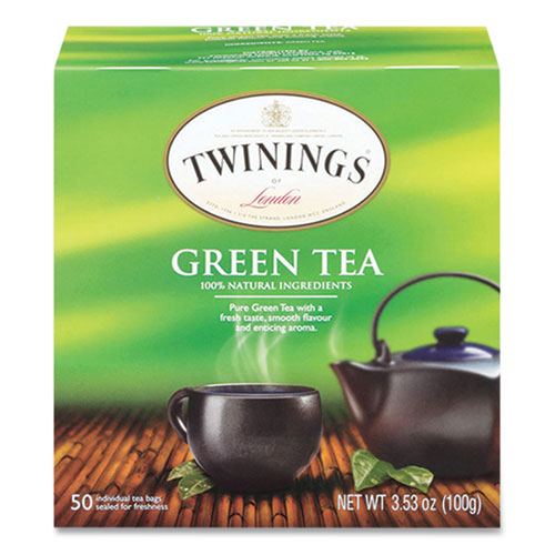Tea Bags, Green, 3.53 oz, 50/Box