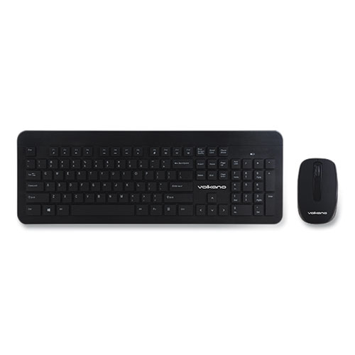Cobalt Series Wireless Keyboard and Mouse Combo, 2.4 GHz Frequency/26 ft Wireless Range, Black