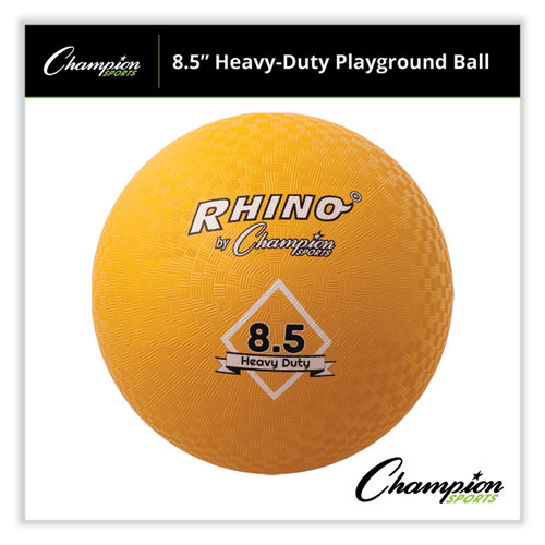Image of Champion Sports Heavy Duty Playground Ball, 8.5" Diameter, Yellow