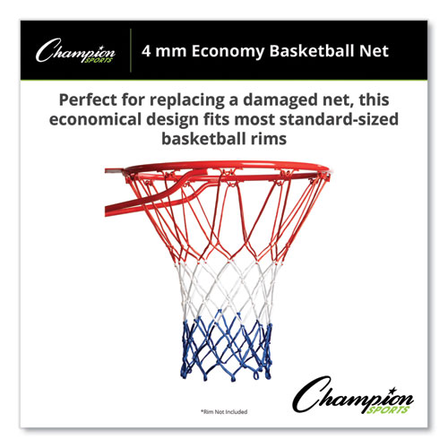 Image of Champion Sports 4 Mm Economy Basketball Net, 21 X 6